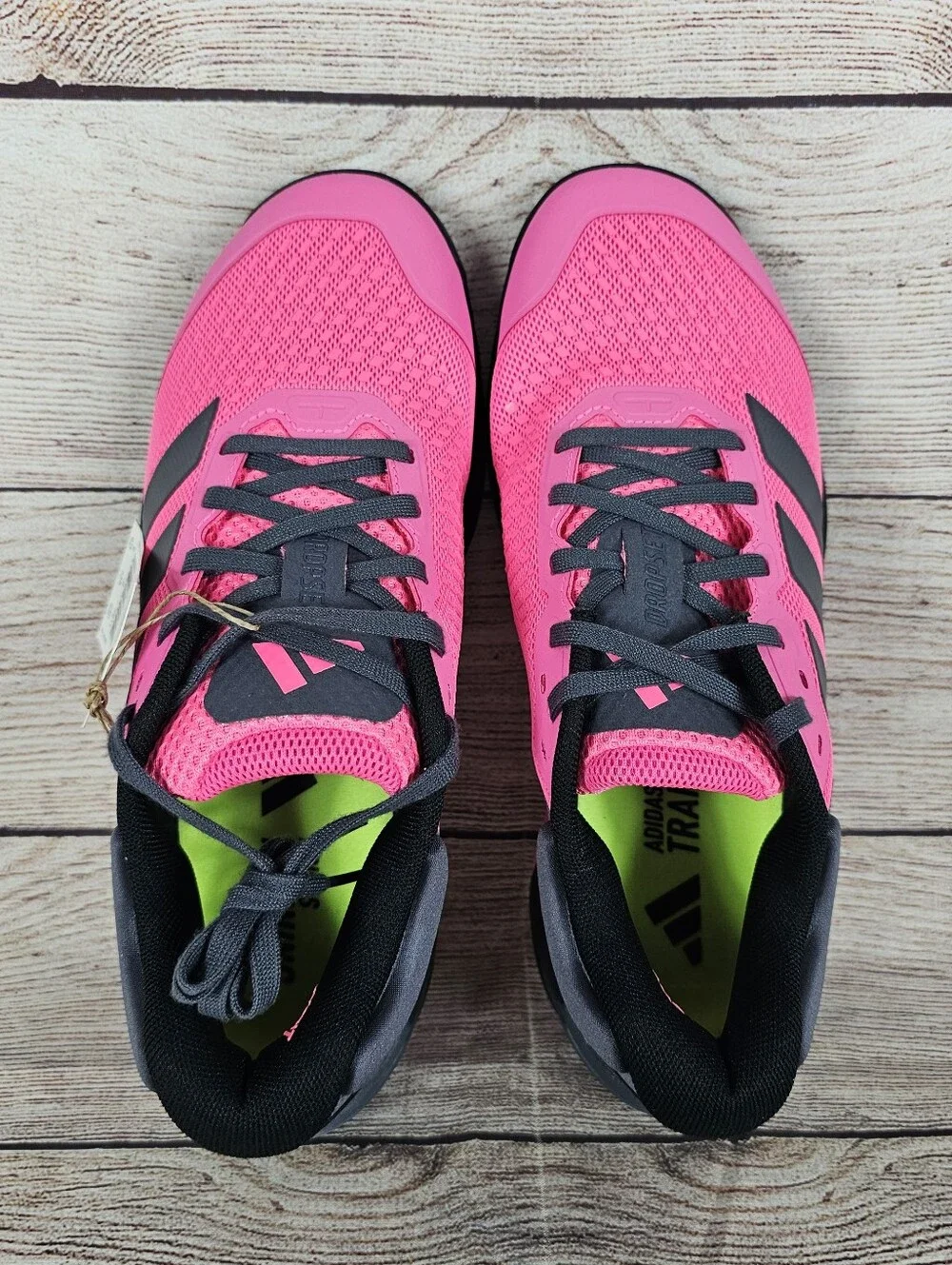 Adidas Dropset 4 Training Shoes Men Size 6.5 Lucid Pink Workout Gym NWOB